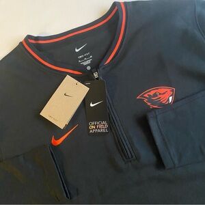 Nike Black and Orange Men's Sweatshirt